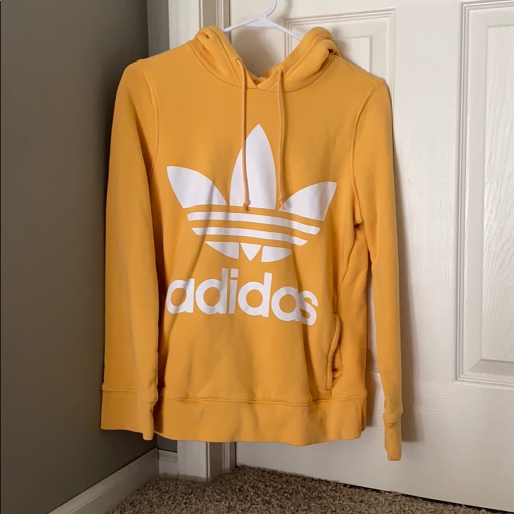 orange adidas hoodie